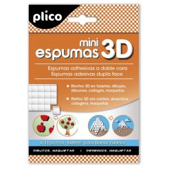 Mini espumas 3D adhesivas doble cara Plico