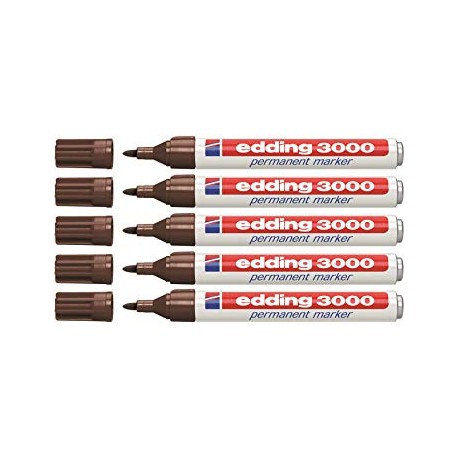 Rotulador Edding 3000 marrón oscuro