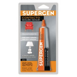 Pegamento contacto incoloro. Superg