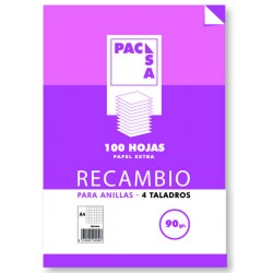 Recambio A4 100h 90gr horizontal