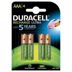 pila AAA recargable pack 4 uni duracell 850mA