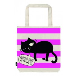 BOLSA DE TELA DE LA COMPRA HANG OUT ED THE CAT