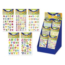 Etiquetas adhesivads letras surtidas