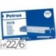 Grapas 22/6 1000uds. Petrus