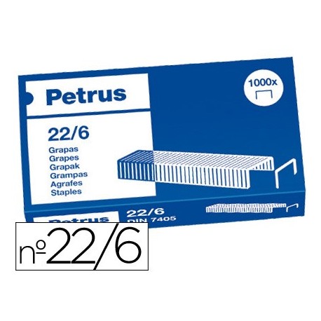 Grapas 22/6 1000uds. Petrus