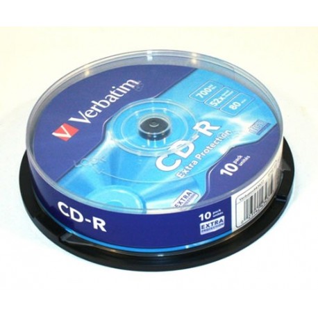 CD-R 700MB 52x 10uds. Verbatim