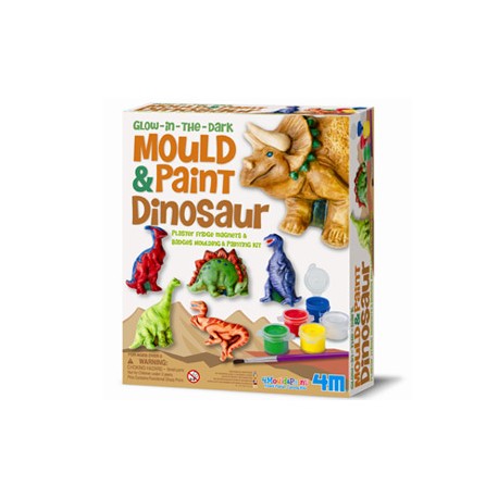 Moldes imán dinosaurios. 4M