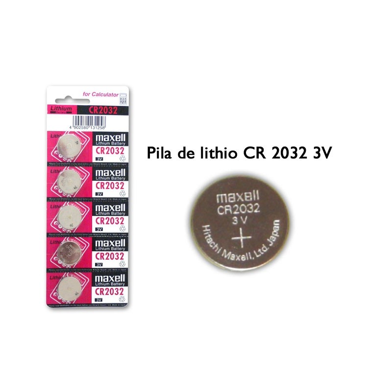 CR2032 3v Pila botón litio Maxell